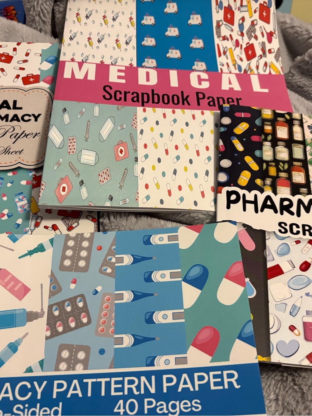 Medical Pharmacy Scrapbook Paper Pack